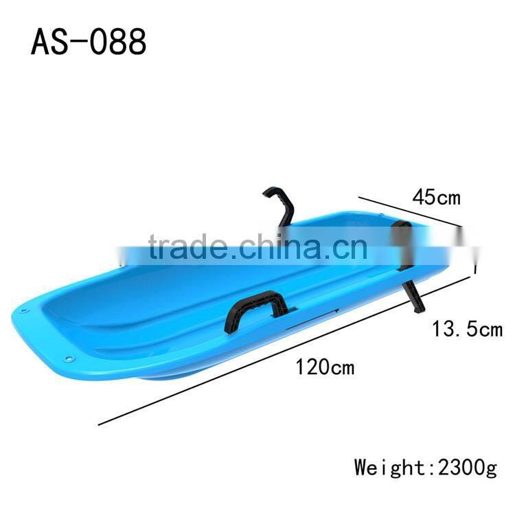 Downhill Thunder Kid's / Toddler Winter Toboggan Snow Sled 48-inch Plastic Snow Racer Sled