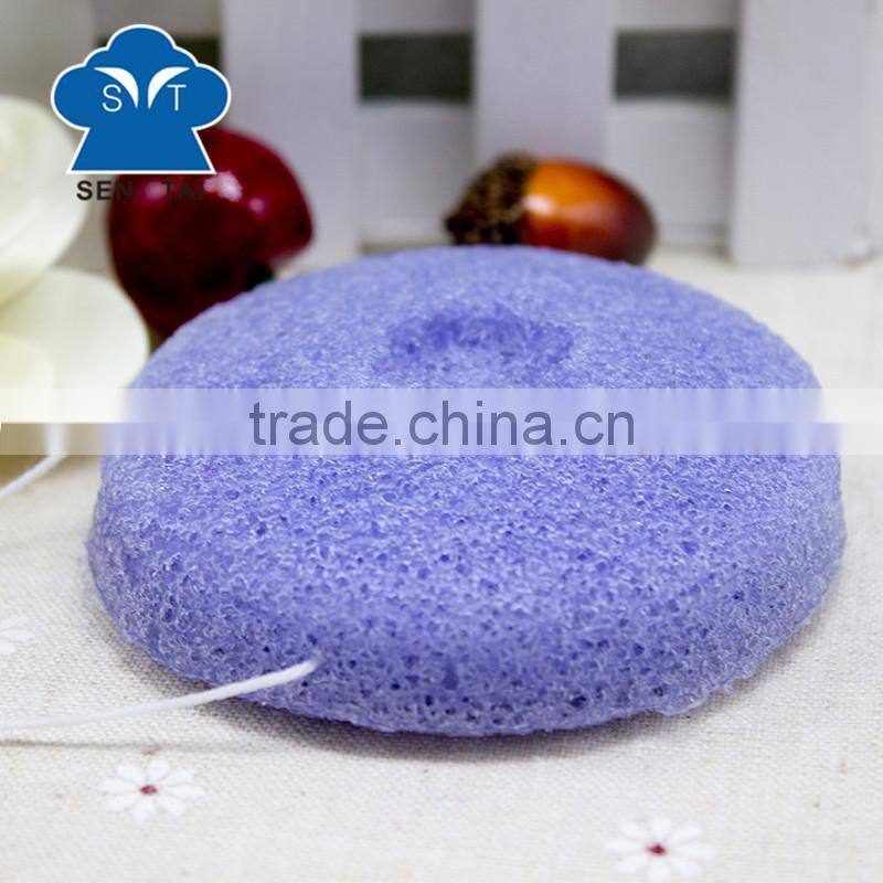 Factory Price Original Material Konjac Puff Cosmetic Sponge with Soap for Face Cleansing
