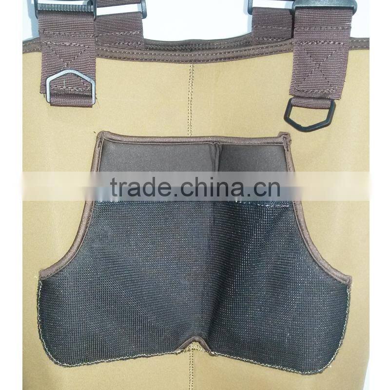good Chest neoprene wader, nylon pvc fishing wader
