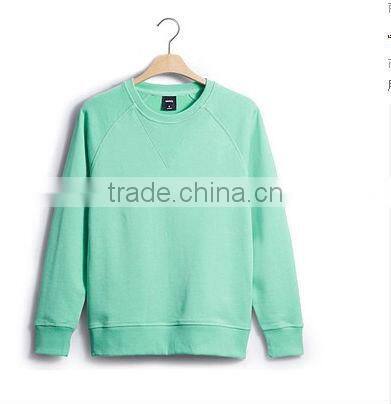 long sleeve o-neck black woman cotton sweatshirt without hood