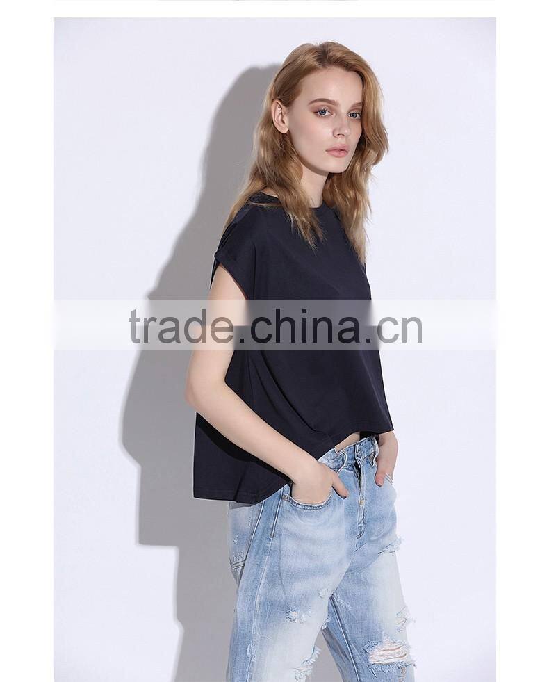 100% cotton loose ladies blouse ,blouses top ,blouses for women