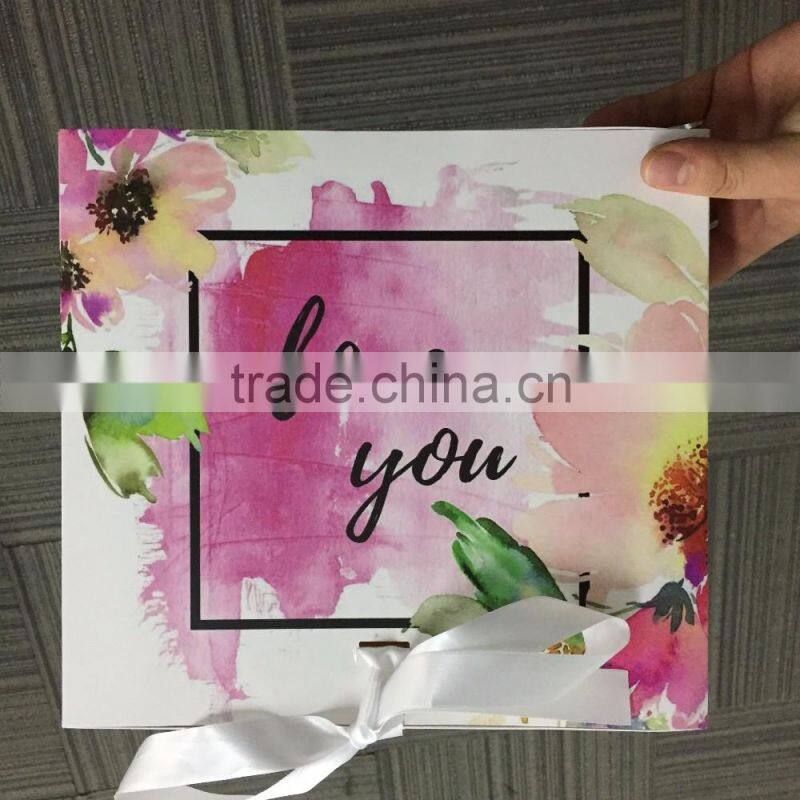 2017 hot sales high quality black cardboard paper gift boxes packaging boxes