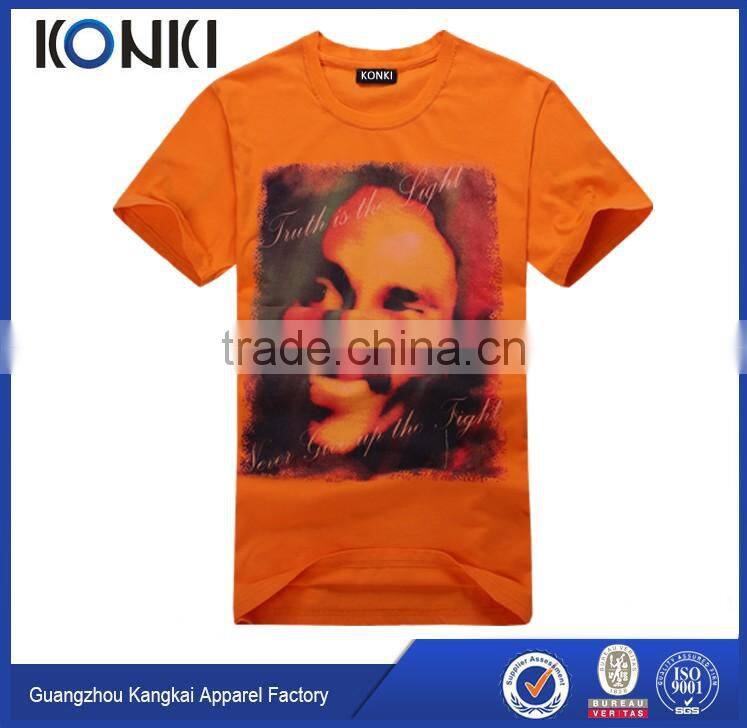 Men's t shirt face print teeshirts 100% cotton custom t shirt