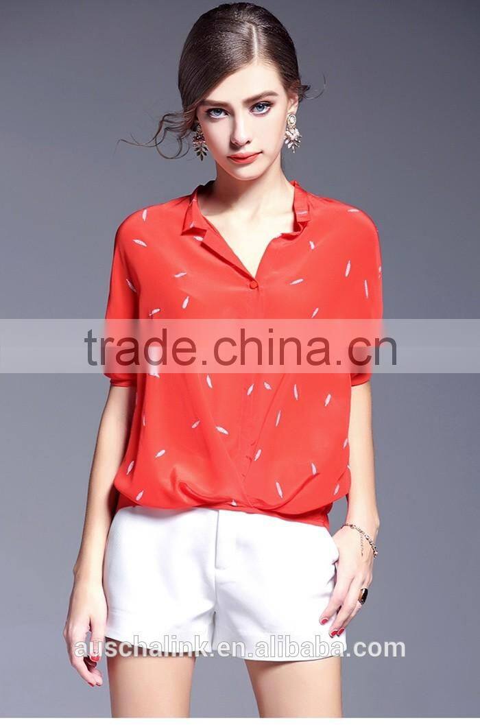 custom short leeve loose new fashion pattern shirts lowest price