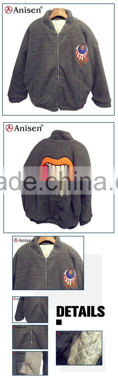 alibaba china clothing big sherpa quilted women coat