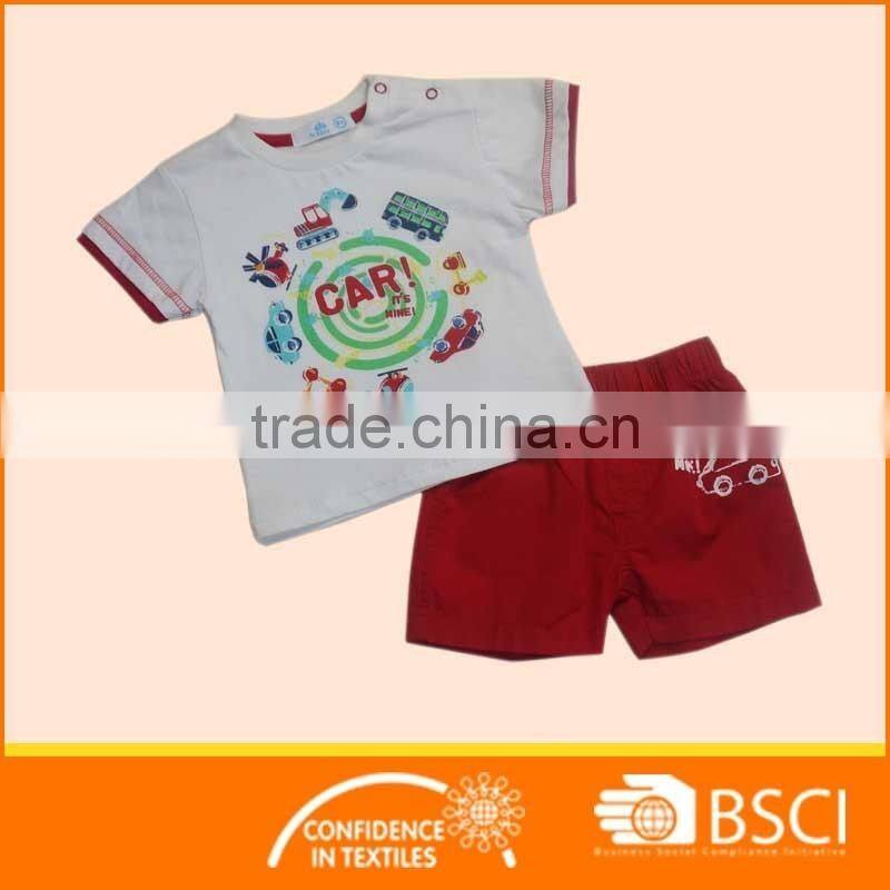New Summer Cartoon Soft Cotton Baby Girl Kids Clothing Set