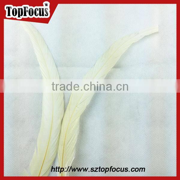 dyed color big long natural grizzly rooster feathers for sale