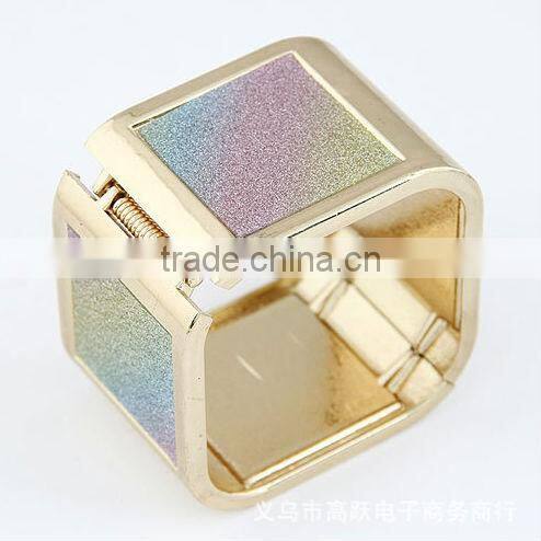 Ms square metal exaggerated punk bracelet Big street fashion bracelets