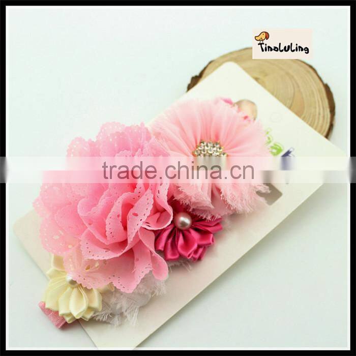 2015 new 1.5X 36 cm flower hairband headband hair accessories with jewelry TLLC-46