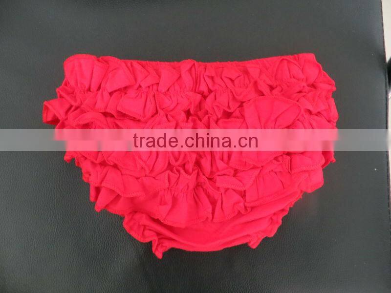 Wholesale baby Christmas clothing Beautiful baby girl bloomers Ruffle baby bloomers baby cotton bloomers