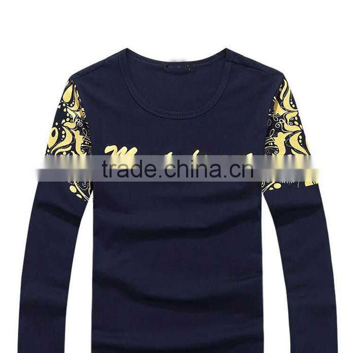 Custom fashion style gold printing sublimation tshirt wholesale