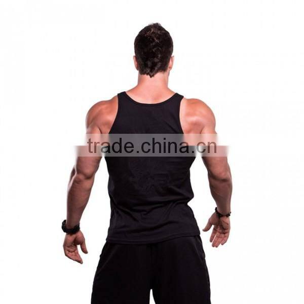 Bodybuilding clothing viscose 95% 5% elastane mens tank top