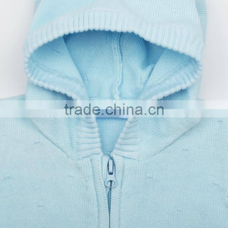 Kids Hoodie Long Sleeve Cardigan Sweater With Zipper