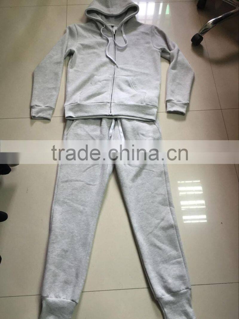 100% cotton gym tracksuit mens slim fit tracksuits custom your own