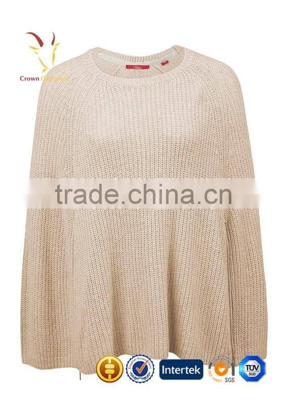 Fashion Knitted Women Merino Poncho Pattern