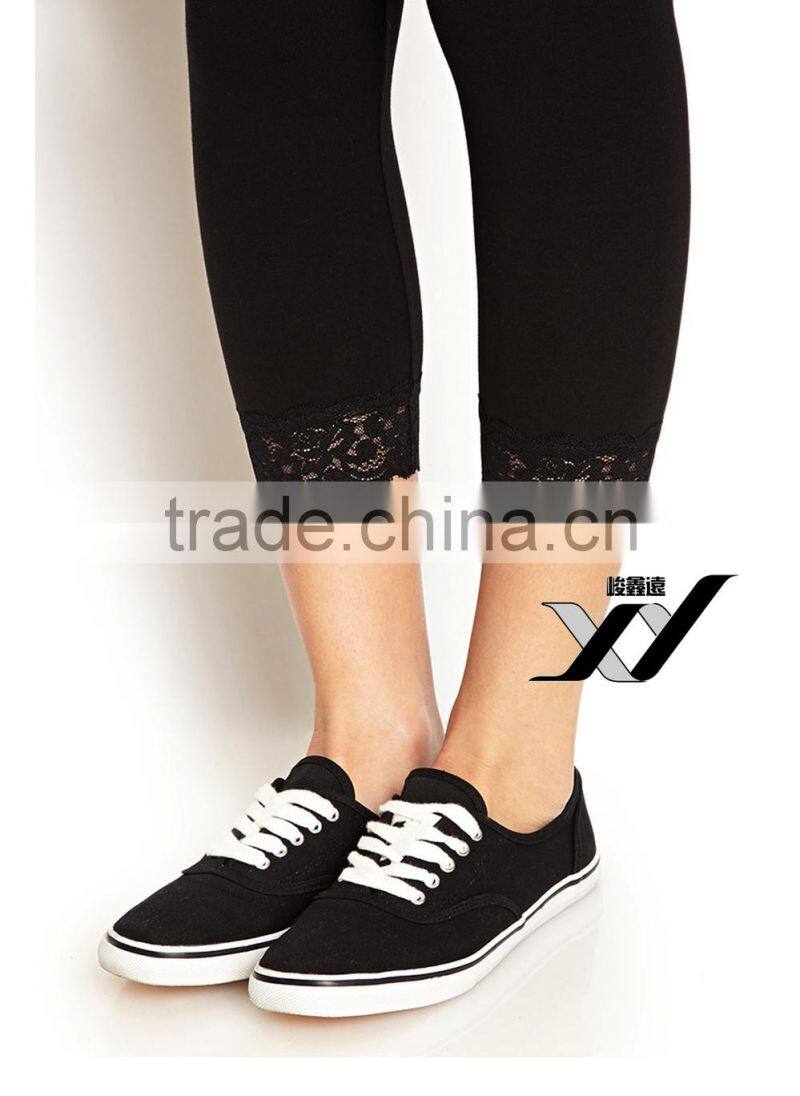 ninth length cropped black women wholesale leggings