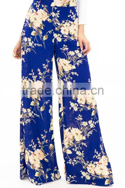 hot sell women summer baggy pants Thai floral comfy yoga beach wide leg straight sweat pants bolo Gypsy Harem pants