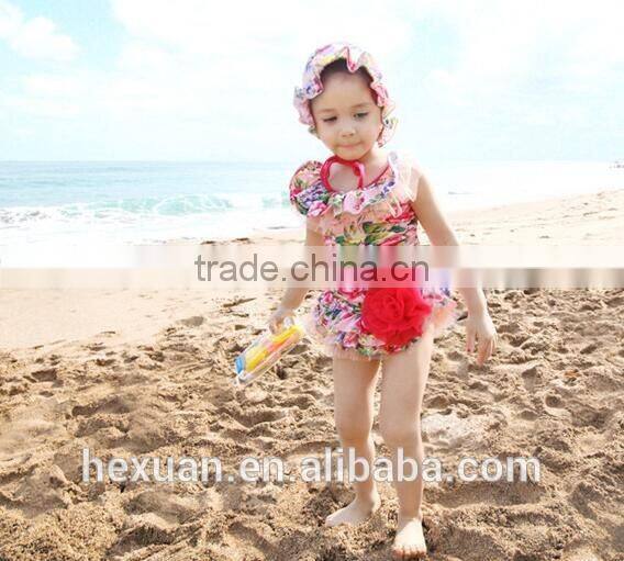 New Baby Girls plaid Swimming Suit children Bikini Sets Kids Bathing Suit