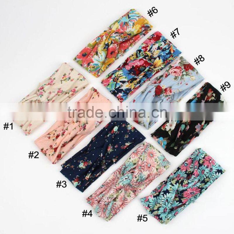 Fashion Women's Printed Headbands,Cotton Headbands