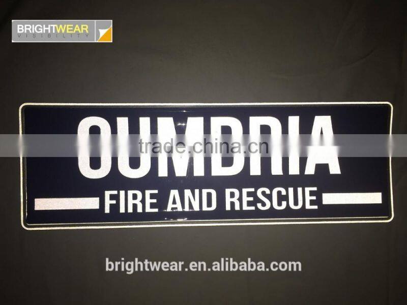 PVC relfective patch with different logo or letter or printing