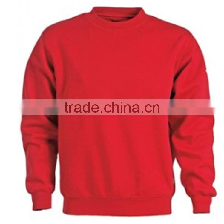 OEM round collar mens plain cropped cotton sweatshirts