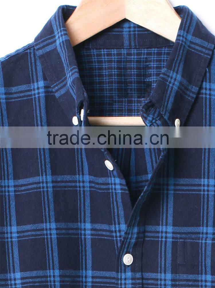Wholesale cheap price high quality man fashion plaid shirt 2016 china manufacturers