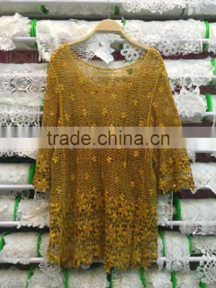 Hot sale latest fashion 95% polyester 5% spandex casual fancy designs woman blouse
