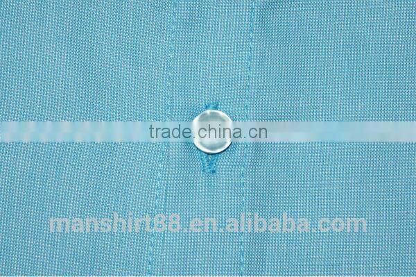 high quality contrast color half sleeve men dress shirt