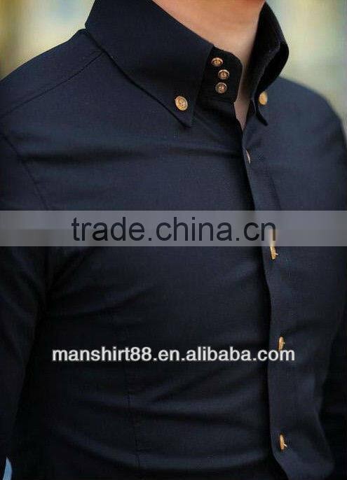 High quality Slim fit 100%Cotton Casual shirt for men with wendsor collar