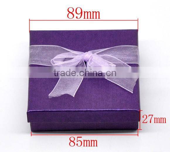 High Quality Dark Purple Jewelry Gift Box Design For Bracelet &Watch