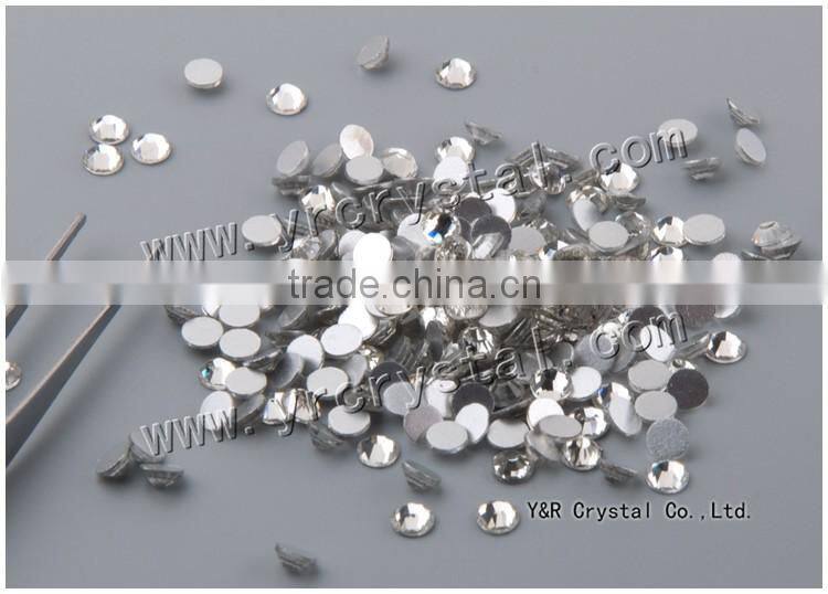 Clear Crystal 1440 pcs SS16 high quality chaton flat back rhinestones nail art
