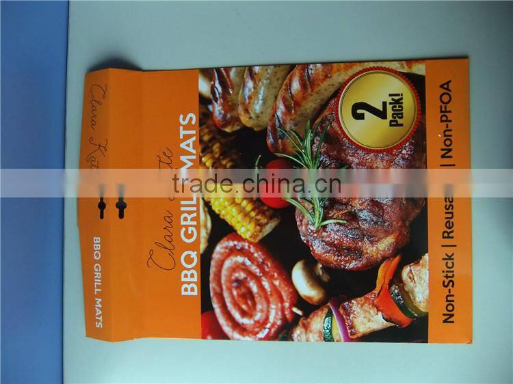 Non-stick Copper Grill Baking Mat BBQ grill mat fireproof charcoal Yoshi bbq grill mat