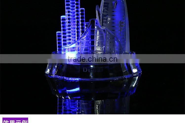 High Quanlity Crystal LED Dubai Tower With Souvenir Gift
