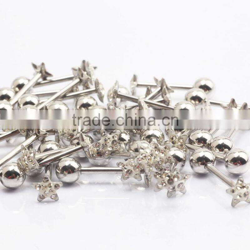 Custom Logo High quality 316L Stainless Steel Fake Spikes Flesh Ear Plugs Piercing Jewelry