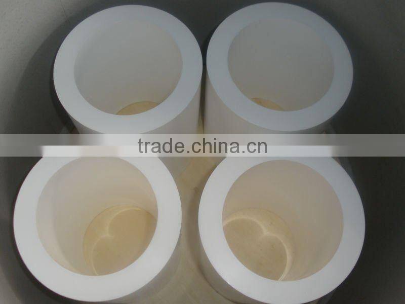 100%virgin white ptfe extruded/molded tube/ptfe pipe