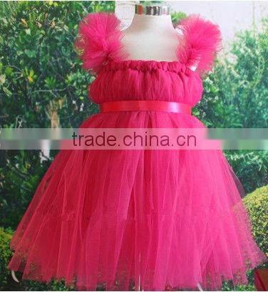 Hot Sale Girls Christmas tutu red white and green tulle tutu pettiskirt christmas Petti dress