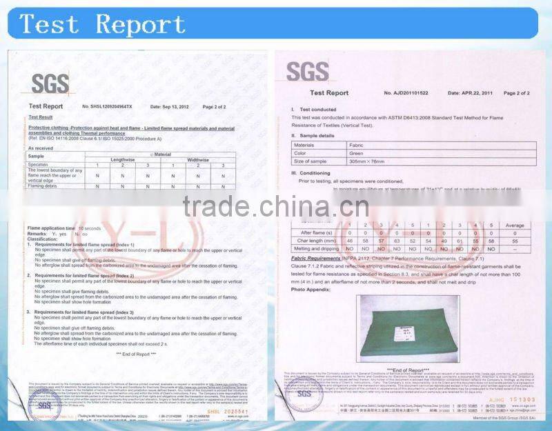 hot sale arc flash protection fabric with ATPV 8.0 arc rating