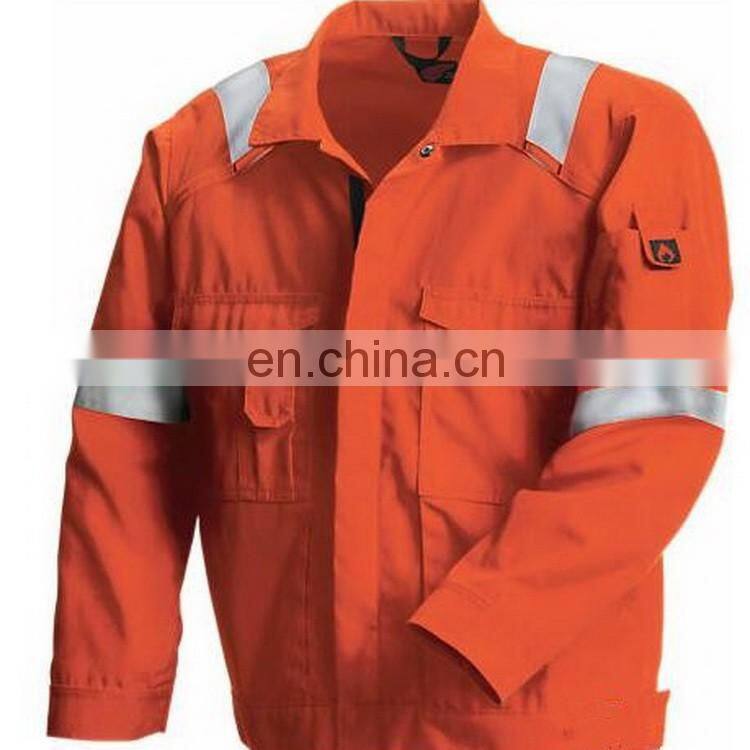 OEM new style 100%cotton mens fire retardant work jacket for industrial