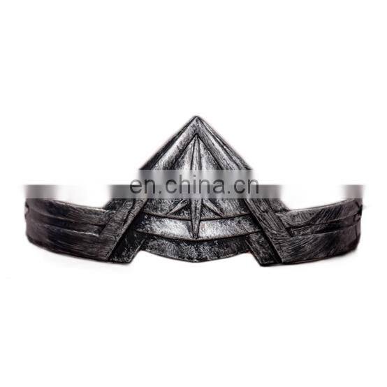 New products halloween silver and gold headdress wonder women cosplay plastic headband for kids MFJ-0069