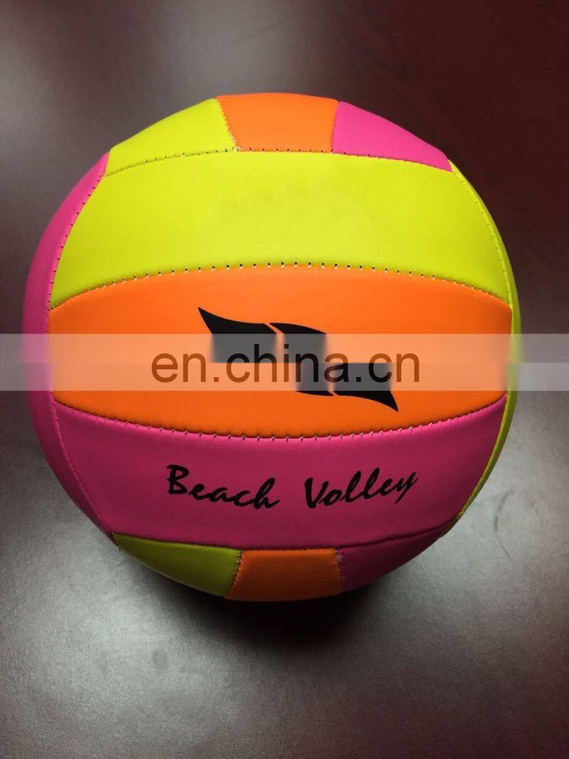 Super soft PVC foamed official size volleyball,beach playing adult