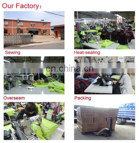 polyester raincoat with reflective tapes