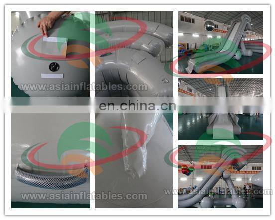 Funny and exciting inflatable floating water slide for party used inflatable water slide for sale