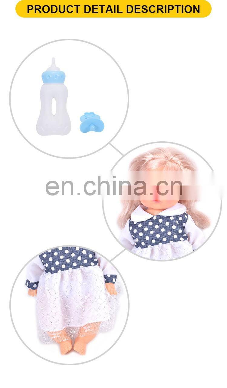 Hot selling 12inch baby toy doll with IC&bottle