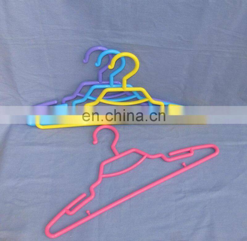 Colorful plastic hanger for drying clothes