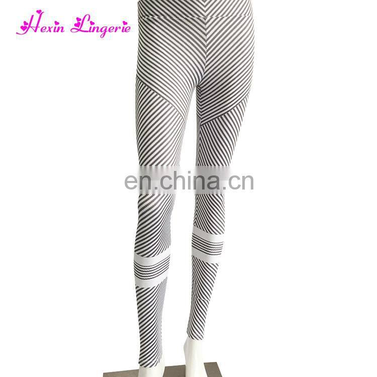 Hot Sale Stripes Flora Track Pants Active Girls Legging Outfits