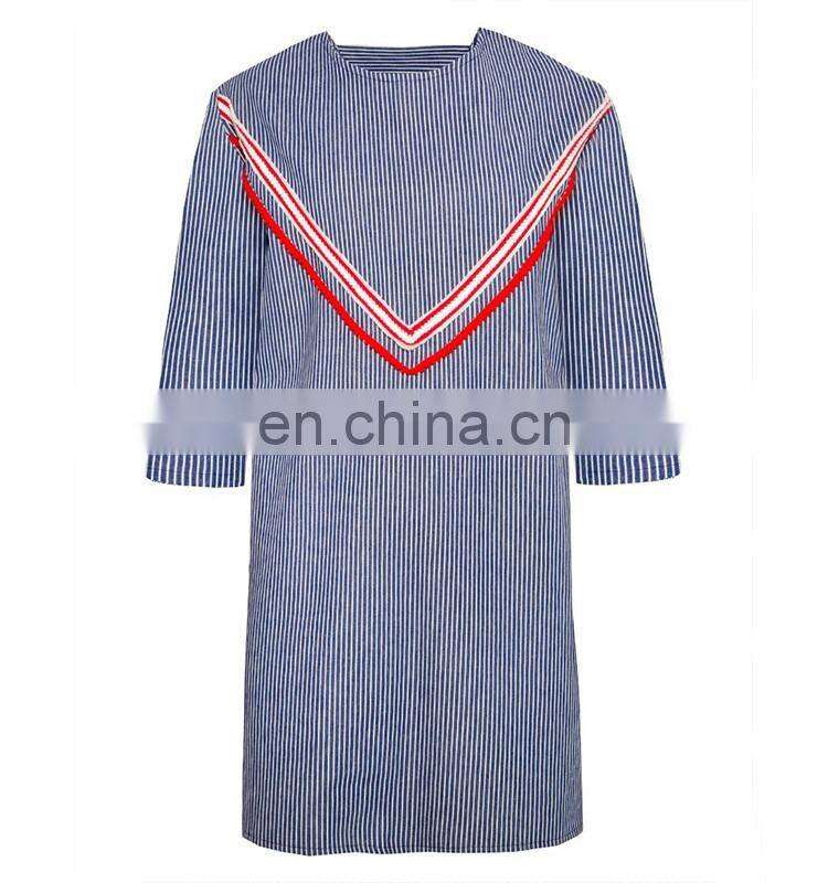 2016 hot selling popular Bird collar black peplum dress fashionable mature women wear