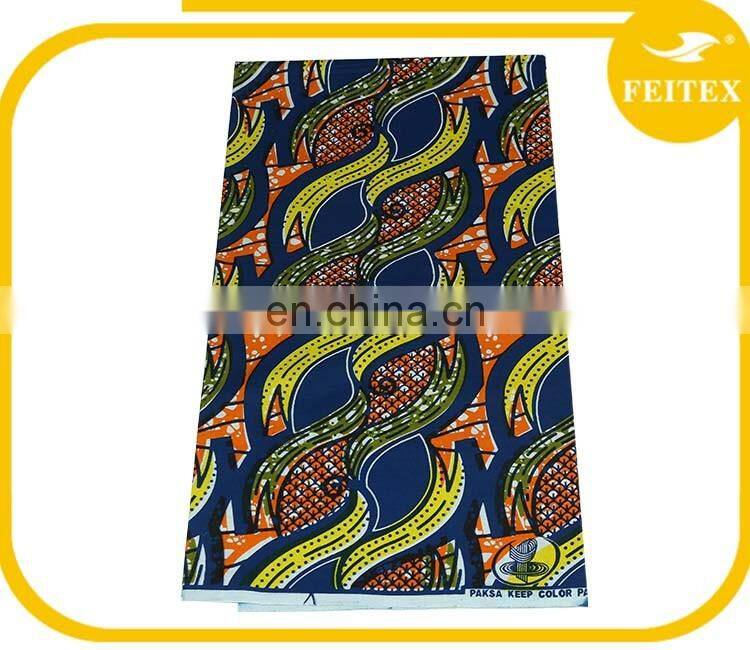 African Dressing Fabric 100% Cotton Real Wax Printed Fabric Home Textile Promotion