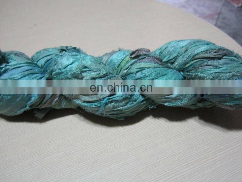Recycled sari silk ribbon