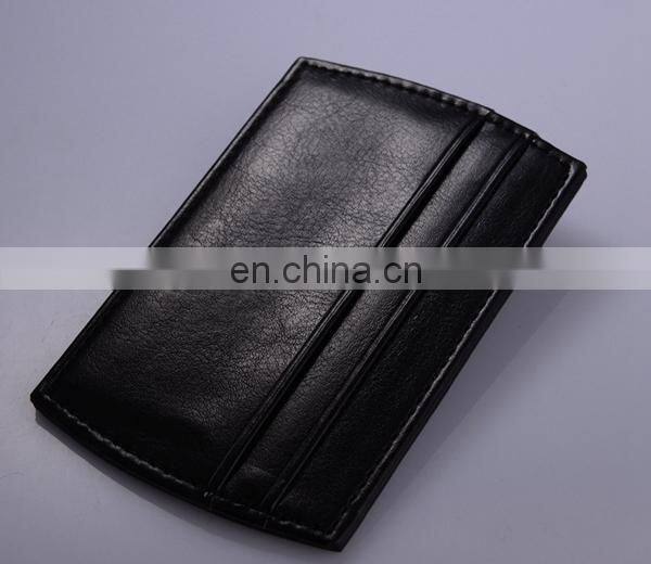 CUSTOM CARD WALLET WHOLESALE LEATHER DOLLAR MONEY CLIP