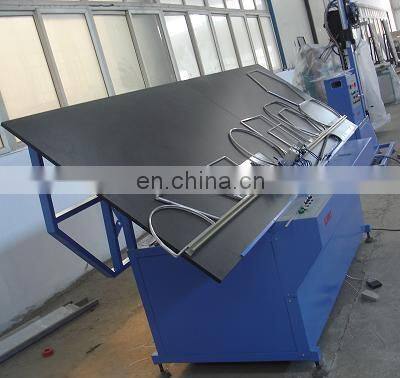 Insulating glass washing and drying machine with outside flat panel press